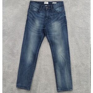 William Rast Men's Hixon Straight Leg Blue Denim Jeans Size 30x30 Whiskering